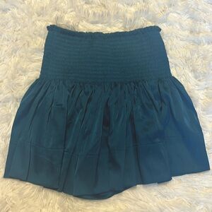 Satin mini skort/ skirt with shorts
